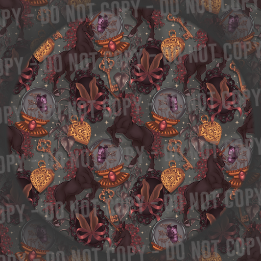 Whimsy Unicorn - Dark Grey