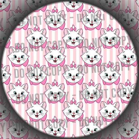 White Cat Stripes - 1