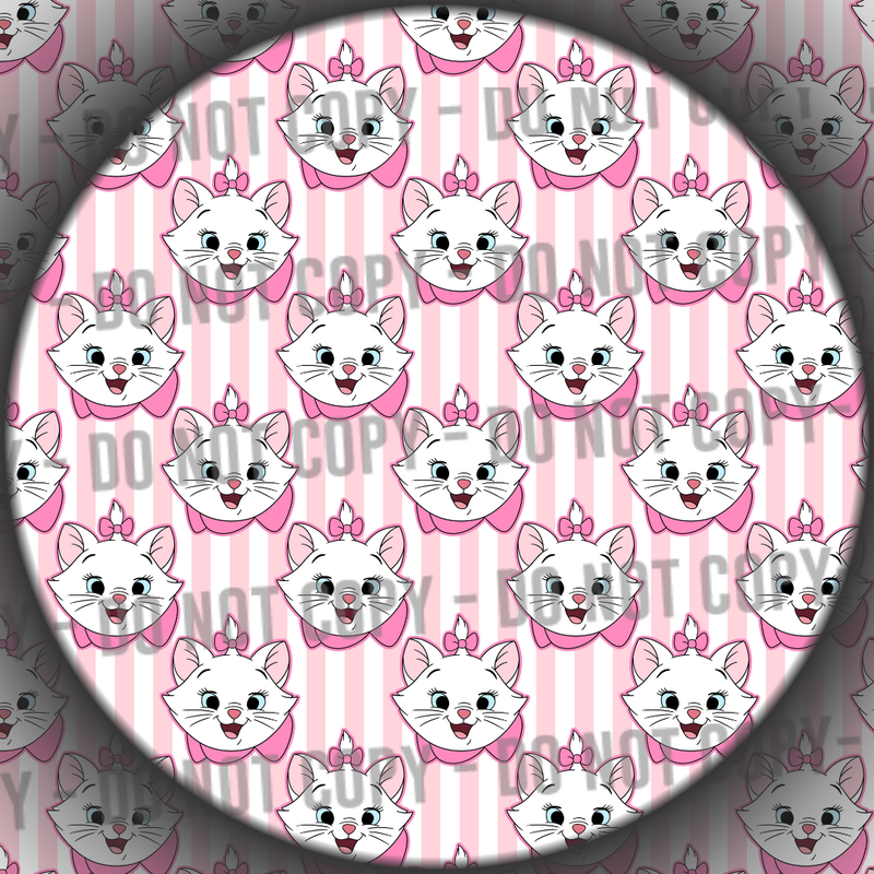 White Cat Stripes - 1