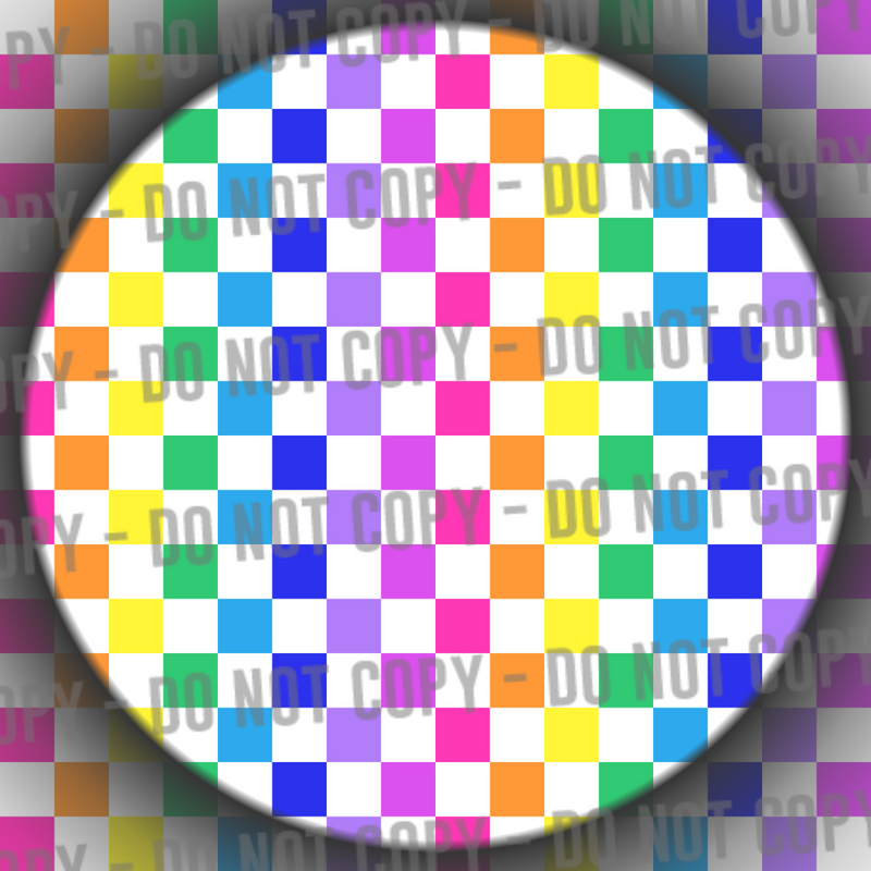 White Rainbow Checks