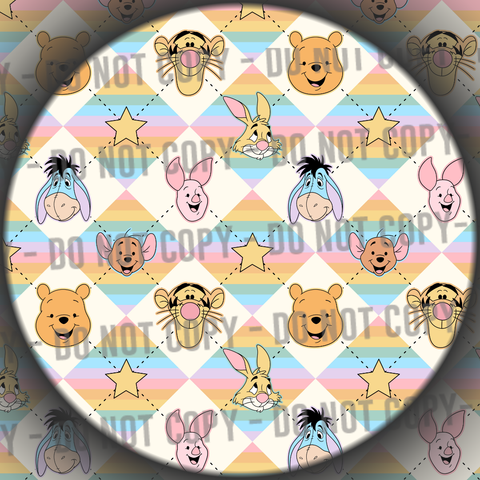 Yellow Bear & Friends Pastel Diamonds