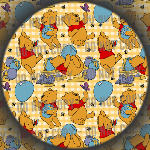 Yellow Gingham Bear