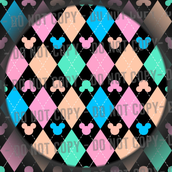 Argyle Mouse - Pastel