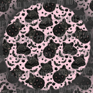 Black Cats & Bats - Pink