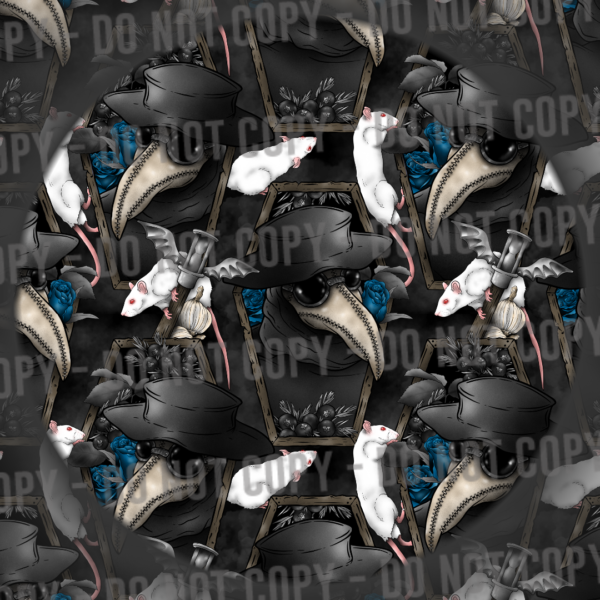 Blue Floral Plague