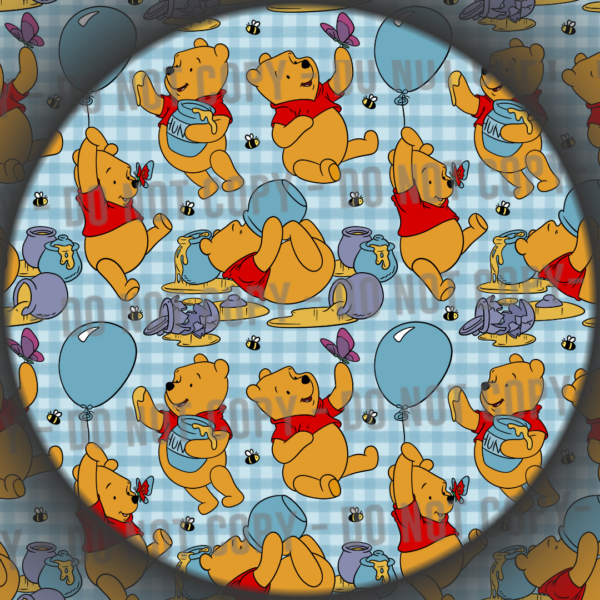Blue Gingham Bear