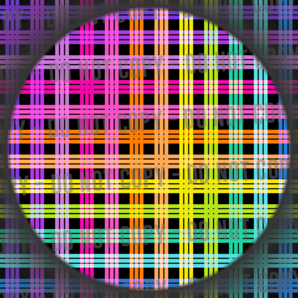 Bright Rainbow Gingham