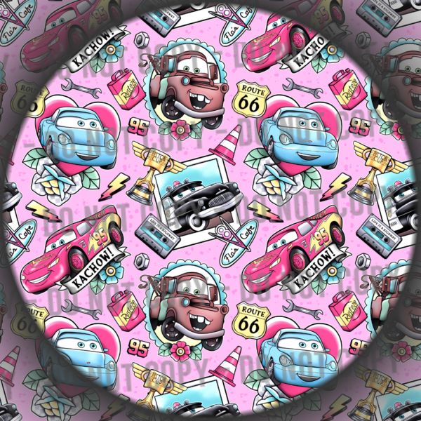 Car Tattoos - Pink