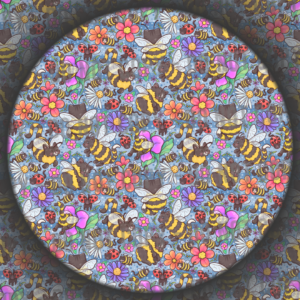 Cat Bees - Dark Blue