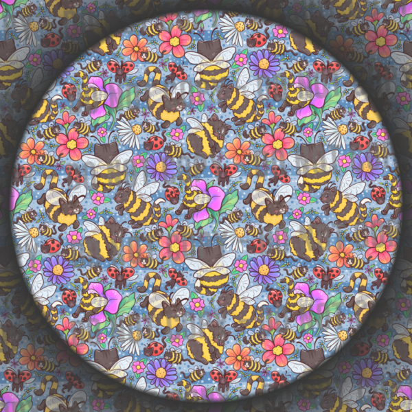 Cat Bees - Dark Blue