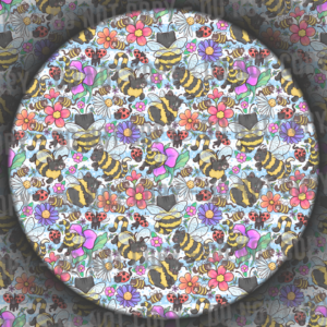Cat Bees - Light Blue