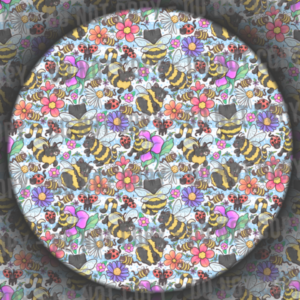 Cat Bees - Light Blue