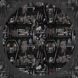 Cat Bookshelf - Dark & Spooky