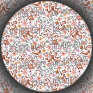 Clear Vinyl - Floral Chipmunks