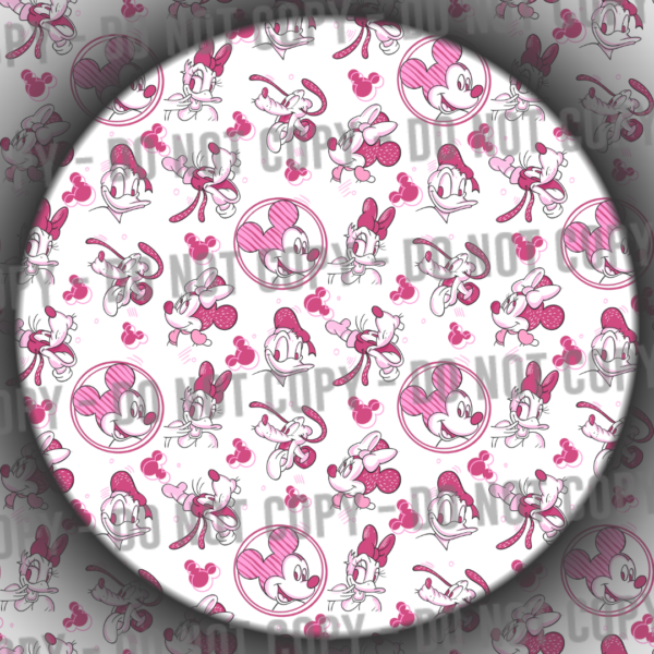 Clear Vinyl - Pink Characters