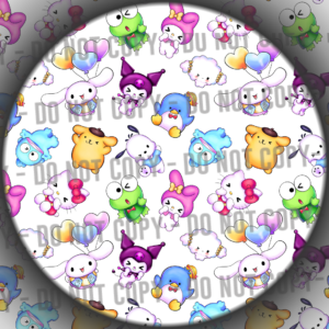 Clear Vinyl - Rainbow Kitty & Friends