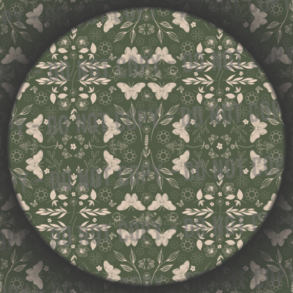 Cottage Butterflies - Green