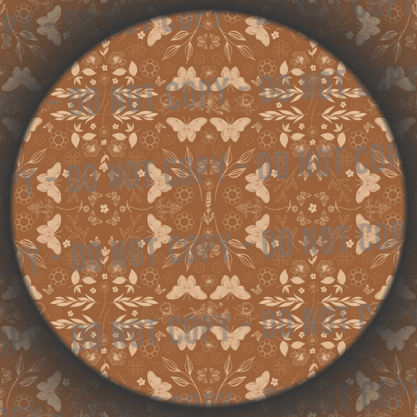 Cottage Butterflies - Rust
