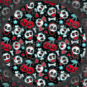 Cute Skulls - Red