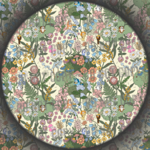Floral Blue Dog & Friends