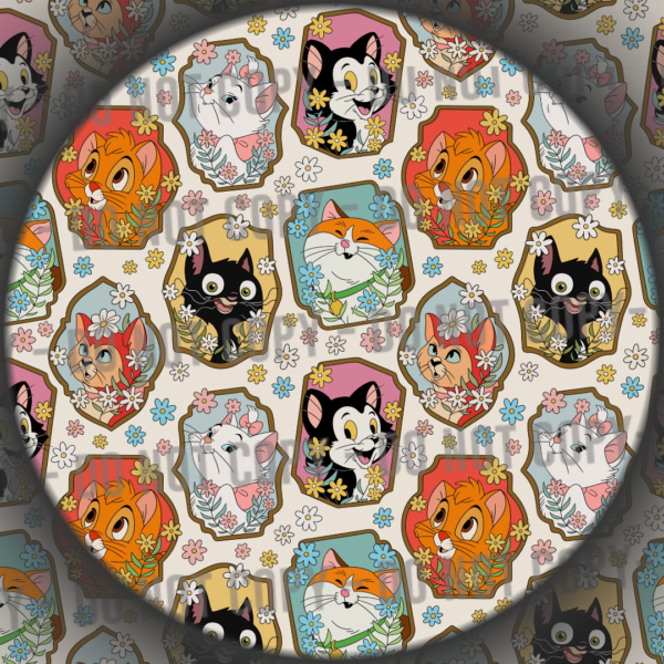 Floral Cat Frames - 2