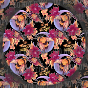 Floral Moon Bee
