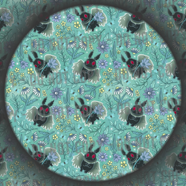 Floral Mothman - Green