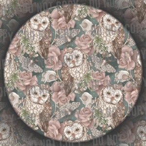Floral Moths, Skulls & Owls - 2