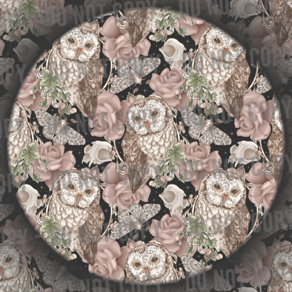 Floral Moths, Skulls & Owls - 4