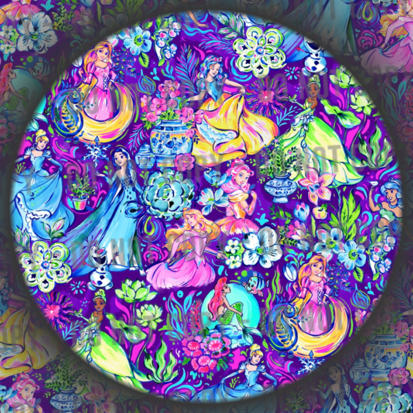 Floral Princess Mashup - Purple