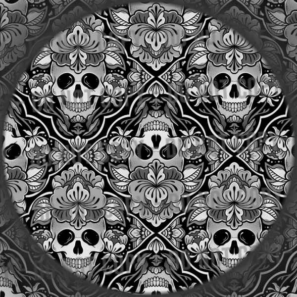 Floral Skull Diamonds - 1