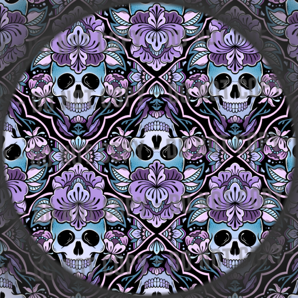 Floral Skull Diamonds - 2
