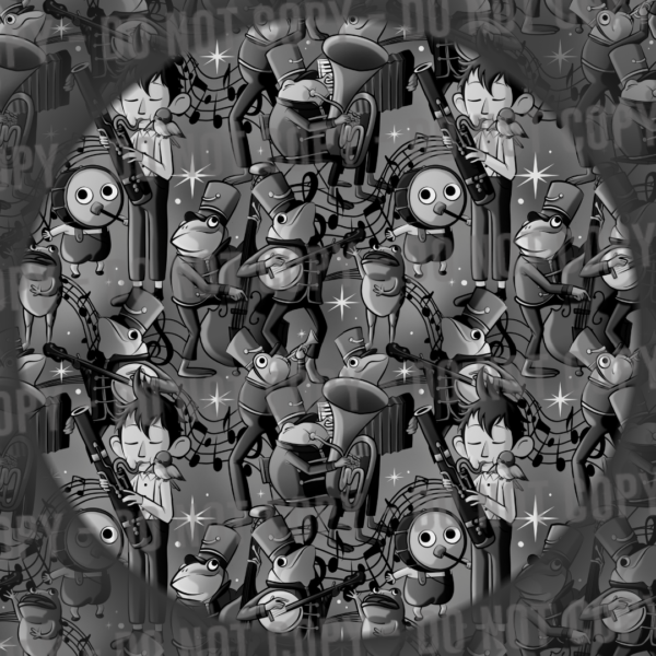 Frog Band - Black & White