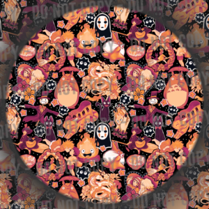 Ghibli Mashup - Black &  Orange