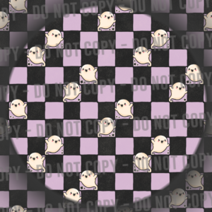 Ghost Checks - Black & Purple