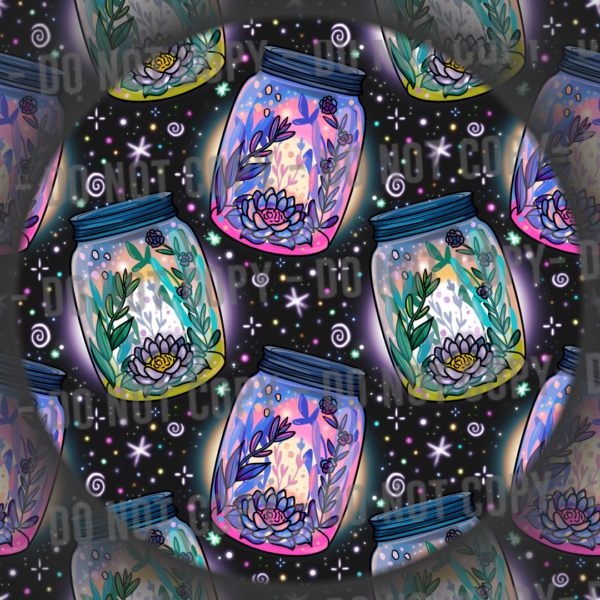 Glowy Floral Jars