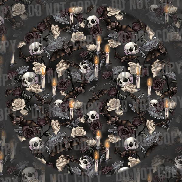 Gothic Bats - Grey