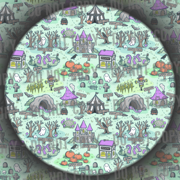 Halloween Map - Green