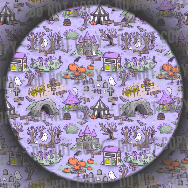 Halloween Map - Purple