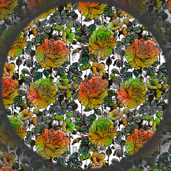 Ink Drip Florals - 3