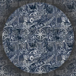 Jurassic Map - Blue