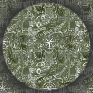 Jurassic Map - Green