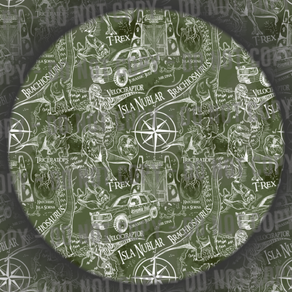 Jurassic Map - Green