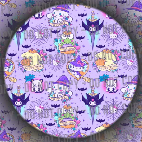Kitty & Friends Tattoos - Purple