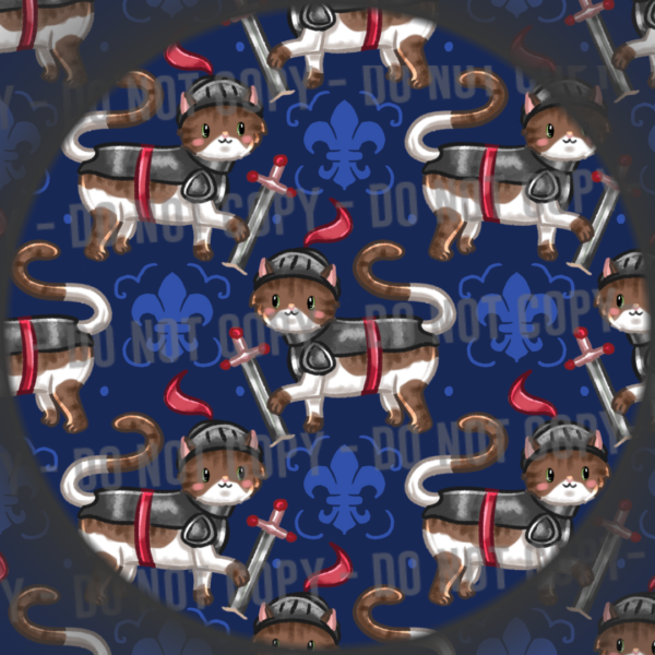Knight Cat - Blue