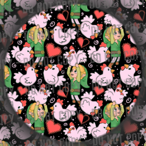 Link & Chickens - Black