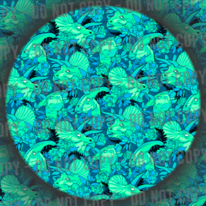Mesozoic Magnolias - Teal