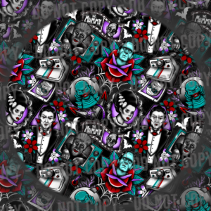 Monster Tattoos - Black