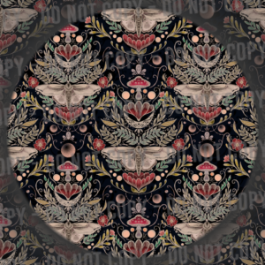 Moths & Mushrooms - Black
