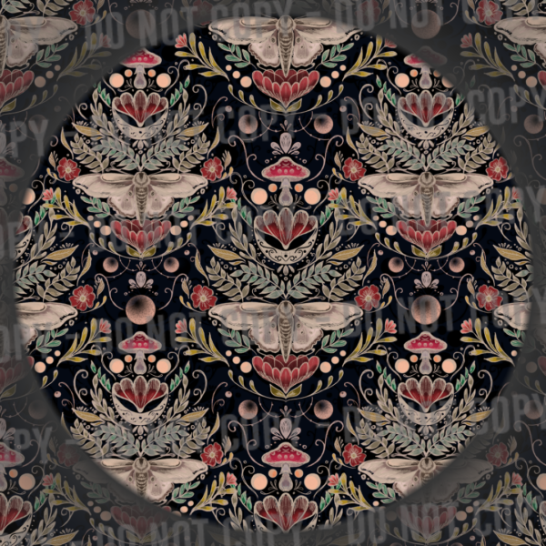 Moths & Mushrooms - Black